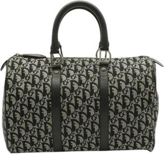 Dior Pre-owned Vintage Canvas Handbag - Dames - Vintage Handtas - Zwart - ONE Size - Vintage