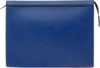 Louis Vuitton Pre-owned Clutches, female, Blue, Size: ONE SIZE Pre-owned The Voyage MM