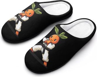 Generic Karate Carrot Womens Slippers Warm House Slippers Indoor House Shoes with Anti-Skid Rubber Sole