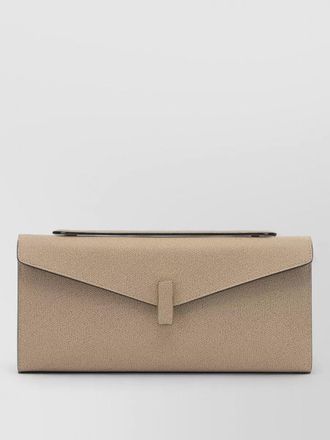 Valextra leather clutch bag