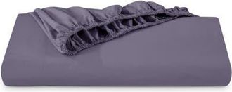 Bare Home 100% Organic Cotton Percale Cooling Fitted Sheet in Dusty Purple at Nordstrom, Size Twin X-Long
