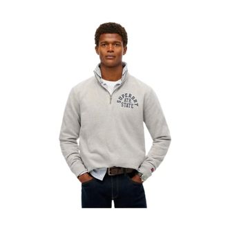 Superdry Uomo, Felpe, Grigio, M, new