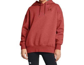 Under Armour Icon Fleece Oversized Hoodie In Avy