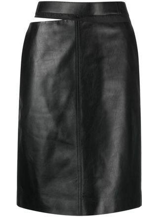 Fendi Leren rok - Zwart
