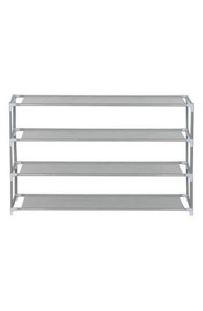 J&V Textiles 4-Tier Shoe Rack in Grey at Nordstrom Rack
