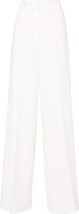 Max Mara Ercole wide-leg trousers - women - Triacetate/Polyester - 44 - White