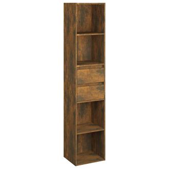 vidaXL Vidaxl - Estanter&iacute;a Madera Contrachapada Color Roble Ahumado 36x30x171cm
