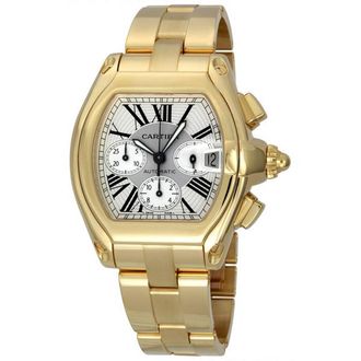 Cartier Pre-owned Cartier Roadster Chronograph Silver Dial Mens Watch W62021Y2