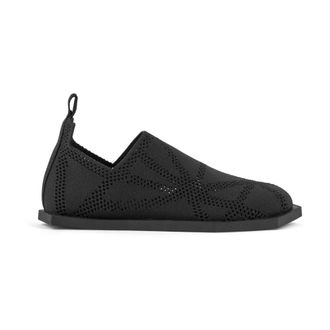 United Nude Flats, unisex, Black, Size: 10 US Poly Fabric Lo