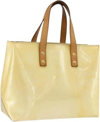 Louis Vuitton Pre-owned Tote Bags, female, Beige, Size: ONE SIZE Pre-owned Vintage Patent Leather Hand Bag