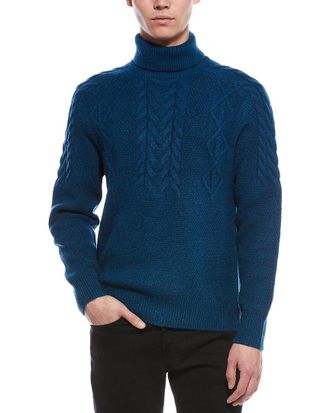 Paisley & Gray Chunky Wool-Blend Turtleneck Sweater
