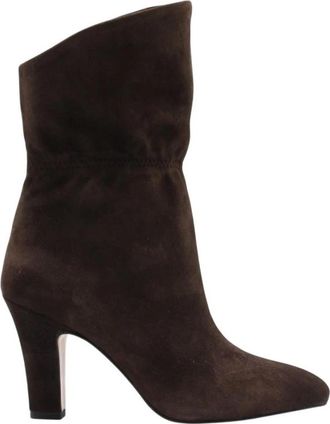 Gianmarco F. Septem Enkellaars - Dames - Laarzen met Hak - Bruin - 37 EU - Schoenen