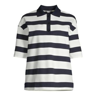 Max Mara Labetaia Stripe Polo - female - Max Mara - Polo Shirts - White - XS - Tops