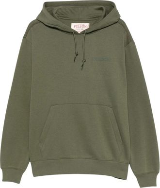 Filson Grafische Hoodie met Print - Heren - Hoodies - Groen - M - Katoen - Hoodies & sweatvesten