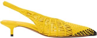 Jacquemus Hand-Woven Lambskin Sling-Back