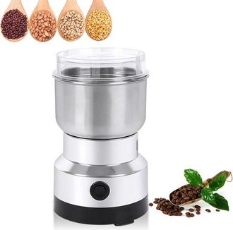 OEM Molinillo El&eacute;ctrico De Caf&eacute;, Procesador De Alimentos El&eacute;ctrico, Motor De 200 W, Cuchillas De Acero Inoxidable, F&aacute;cil De Limpiar, Frutos Secos