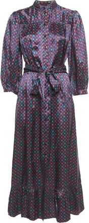 Sandro Abito lungo con stampa - Viola