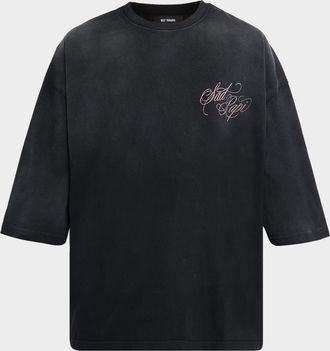 Willy Chavarria Mens Sad Papi Cotton T-Shirt