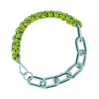 Plan C Plan C, Accessoires, Dames, Groen, ONE Size, Polyester, Gevlochten koord ketting
