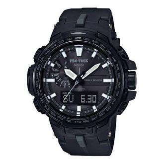 Casio Waterproof Sports Shockproof Solar Powered Mens Black Analog PRW-6100Y-1BPR