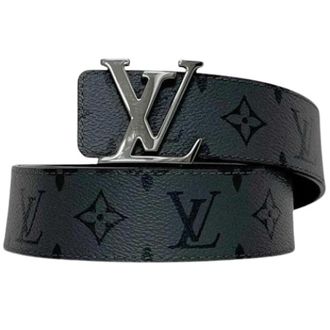 Louis Vuitton Pre-owned Belts, male, Black, Size: ONE SIZE Pre-owned Monogram Eclipse Belt