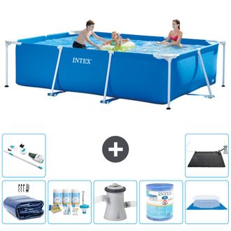 Intex Piscina Con Estructura Rectangular - 300x200x75 Cm - 7-piezas S40210