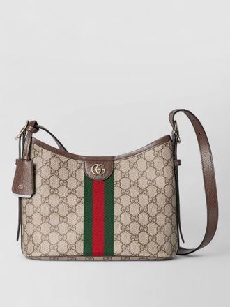Gucci shoulder bag adjustable strap monogram hardware