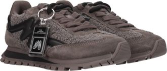 Marc Jacobs Womens Gray Fur Chunky Sneakers