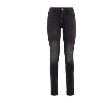 Philipp Plein Jeans, Dames, Grijs, W30, Denim, Denim Jeggings