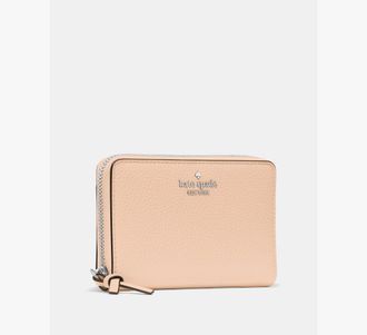 Kate Spade New York Womens Knott Medium Wallet in Yellow | Pebble Leather