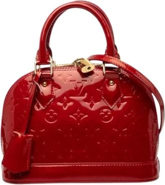 Louis Vuitton Pre-owned Alma BB - Dames - Vintage Handtas - Rood - ONE Size - Leer - Vintage