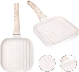 Trade Shop Trade Shop - Padella Antiaderente Per Bistecca Bistecchiera Manico Brachelite Per Cucinare