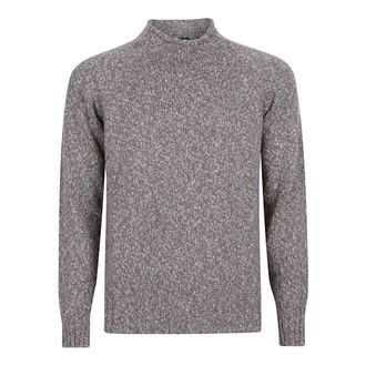 Drumohr Casual Gebreide Pullover Sweater - Heren - Coltruien - Bruin - L - Truien & Vesten