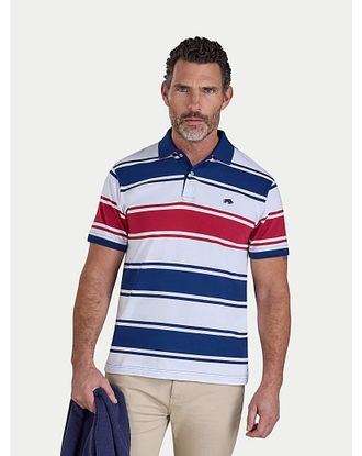Raging Bull Raging Bull Wide Stripe Jersey Polo
