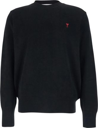 Ami ADC Sweater - Heren - Ronde hals truien - Zwart - M - Wol - Truien & Vesten