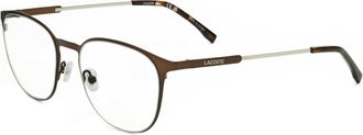 Lacoste Mens 51mm Matte Brown Opticals
