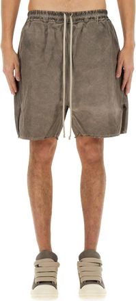 Rick Owens Beige Solid Shorts