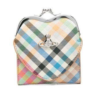 Vivienne Westwood Handbags, female, Multicolor, Size: ONE SIZE Heart Clasp Wallet