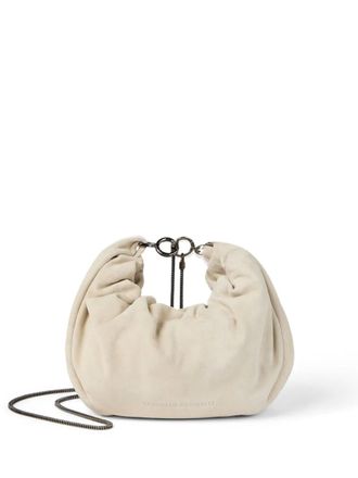 Brunello Cucinelli Monili crossbodytas met kettinghengsel - Beige