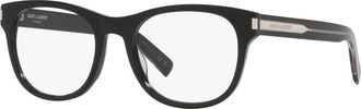 Saint Laurent 55mm Rectangle optical glasses in Black at Nordstrom