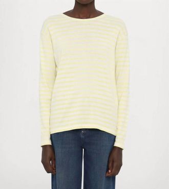 Closed Basic Long Sleeve Top In Lemon Yellow