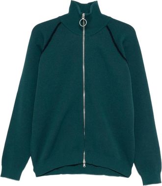 1989 STUDIO Full Zip Raglan Sweater - Heren - Vesten met rits - Groen - L - Hoodies & sweatvesten