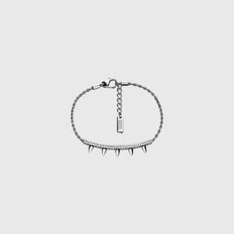 Diesel Stainless Steel ID Bracelet - Bracelets - Unisex - Silver