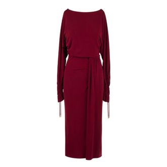 Max Mara Midi Jurken - Dames - Casual kleedjes - Rood - L - Kleedjes