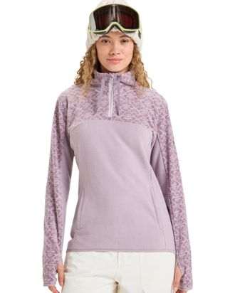 Roxy Pullunder ROXY Sayna Half Zip, Damen, Gr. XS, nirvana roxygram tonal, Obermaterial: 100% Microfaser;, Pullover Pullunder