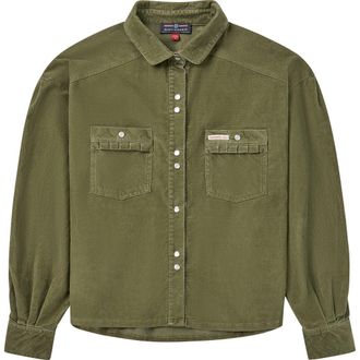 Amundsen & Scott Wild Velvet Shirt in Olive at Nordstrom, Size X-Large Eu