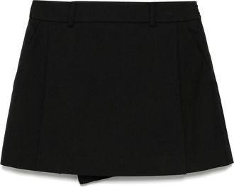 Juun.J zip fastening skirt - women - Polyester/Nylon - 38 - Black