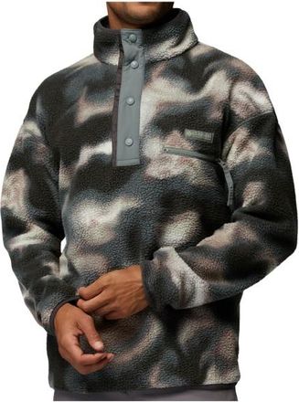 Columbia Helvetia II Printed Half Snap Fleece Fleecepullover f&uuml;r Herren | grau/schwarz