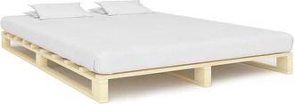 vidaXL Vidaxl - Estructura Cama Palets Sin Colch&oacute;n Madera Maciza Pino 160x200cm