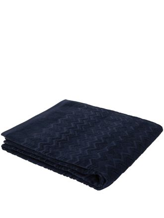 Missoni Home Chalk bath towel - Blue